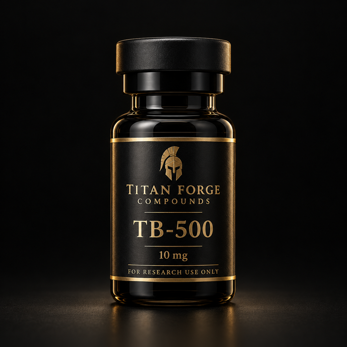 TB-500 10mg lyophilised research peptide vial – Titan Forge Compounds