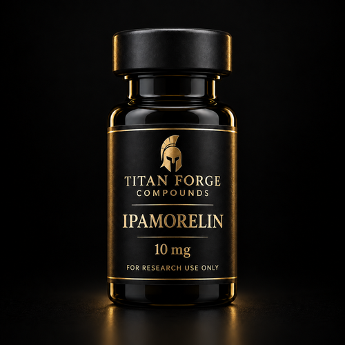 Ipamorelin 10mg lyophilised research peptide vial – Titan Forge Compounds