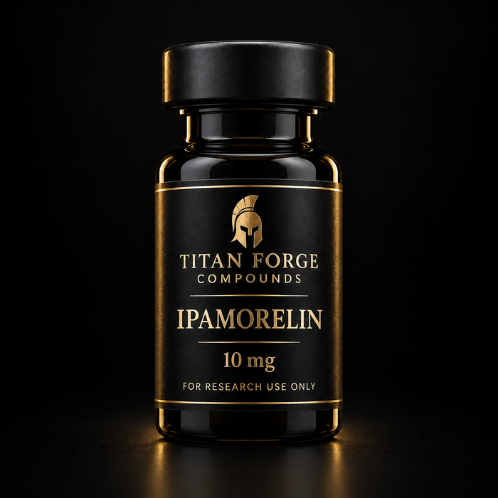 Ipamorelin 10mg lyophilised research peptide vial – Titan Forge Compounds